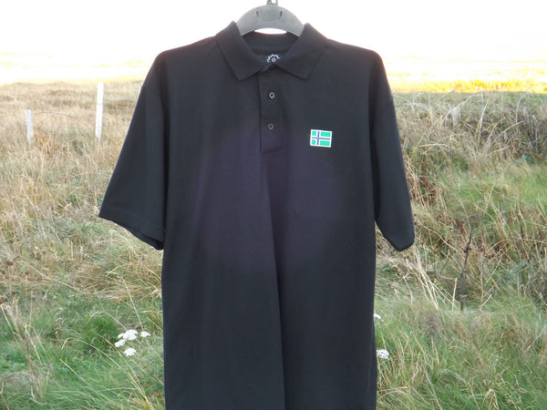 South Uist Mens Polo Shirt (M) Black